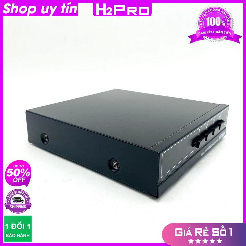 [RẺ VÔ ĐỊCH] Bộ chia tín hiệu av 4 vào-1 ra VSW41 H2Pro, bộ chia tín hiệu audio và video cao cấp