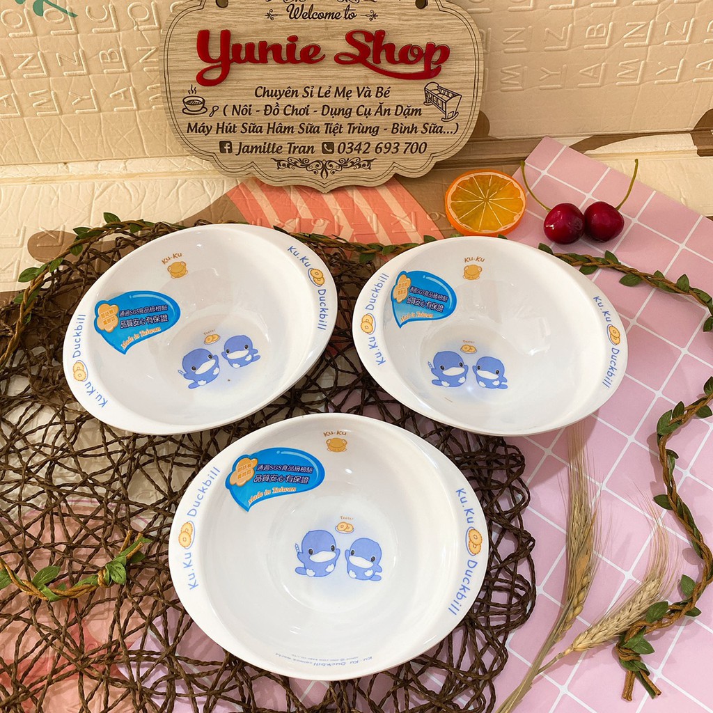 Chén ăn Melamine Kuku Ku3002 cho bé