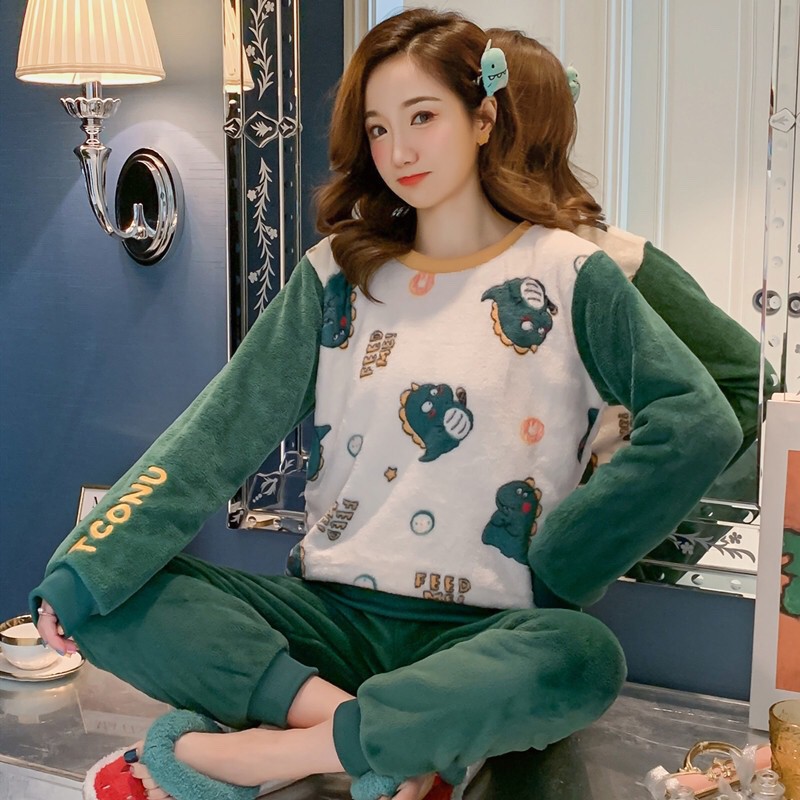 [Sẵn - Có Ảnh Thật]Bộ ngủ lông