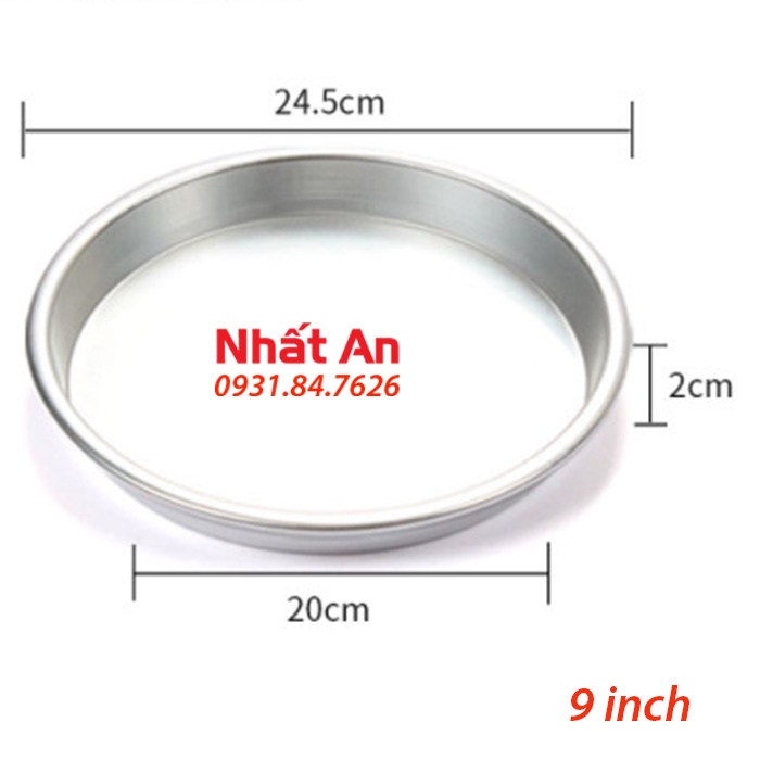 Khay nhôm nướng bánh pizza không chống dính/ Khuôn nhôm