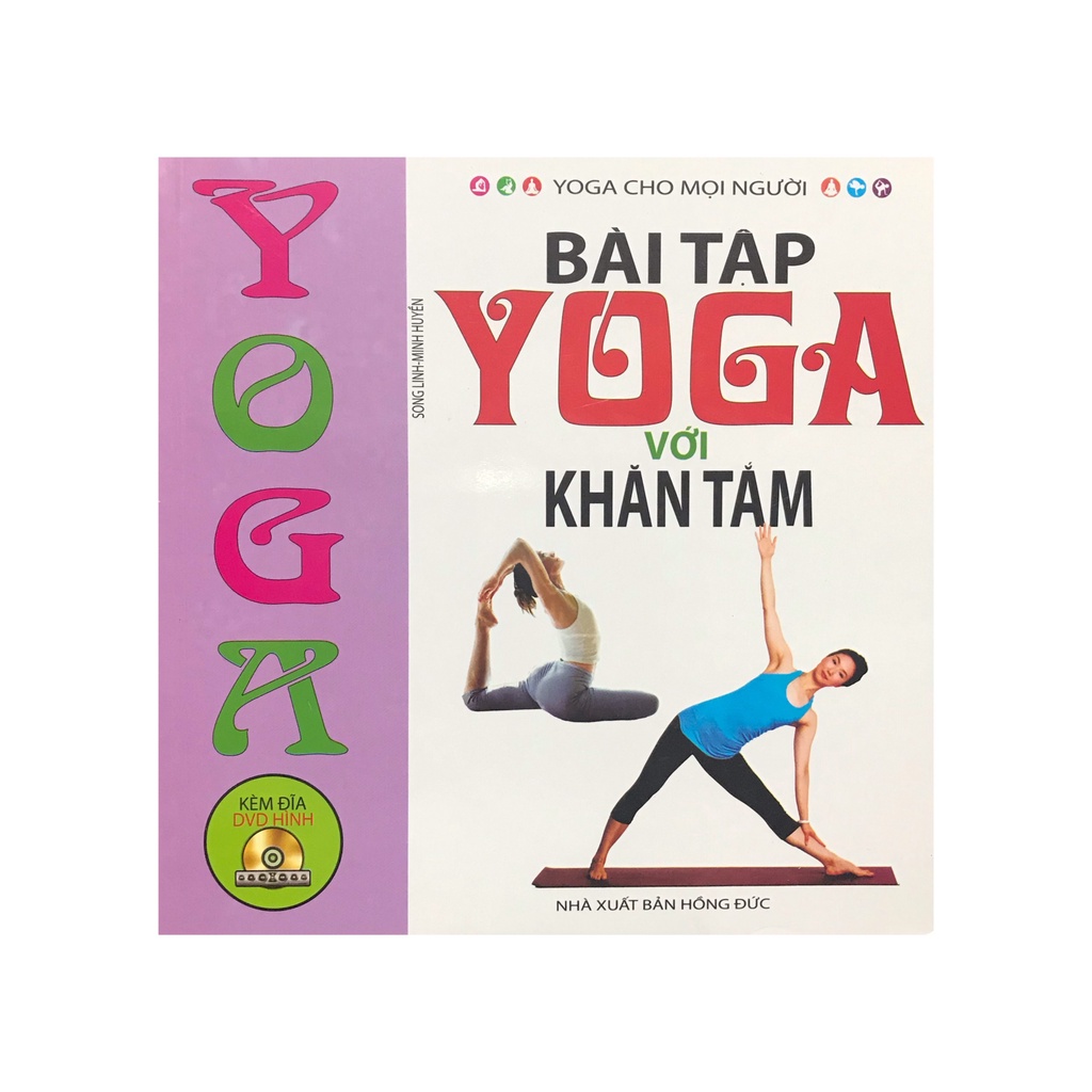 Sách - Bài tập Yoga với khăn tắm , kèm đĩa CD ( Minh Lâm )