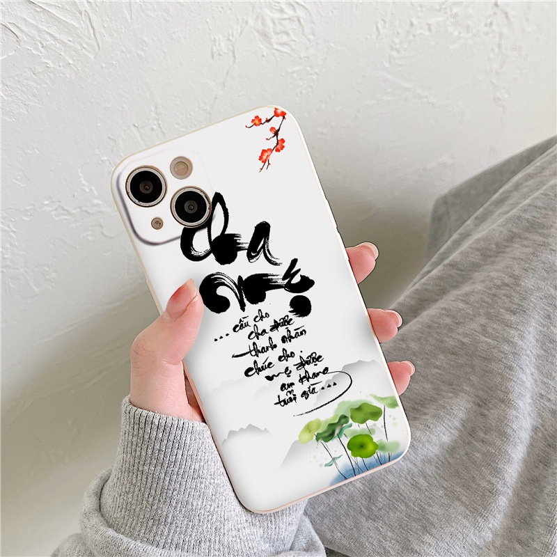 Ốp Iphone 11/12promax Cầu phúc cho Cha Mẹ từ ip 13promax 11 promax 12 pro max 6 6plus 7 plus 8 x xr xsmax