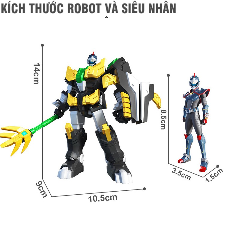 Đồ chơi miniforce biệt đội siêu nhân nhí mô hình Robot Siêu khủng long và siêu nhân