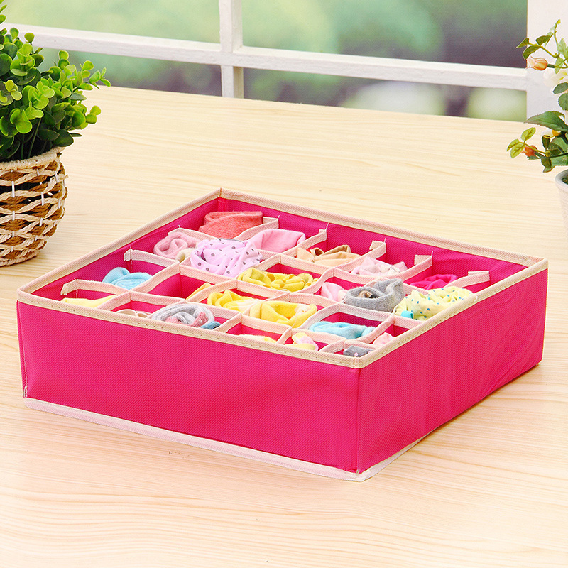 Hộp Vải Không Dệt 6 Ngăn Đựng Đồ Lót/Tất/Tất 24 Ngăn 8 Ngăn 7 Ngăn