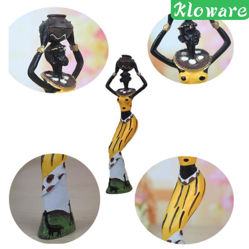 Đồ trang trí nhân vật cô gái châu Phi 7 inch