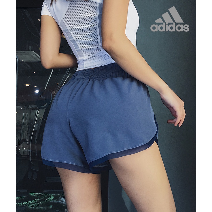 Quần Short Thể Thao Adidas Lưng Cao Co Giãn Thoáng Khí Nhanh Khô Thời Trang Cho Nữ