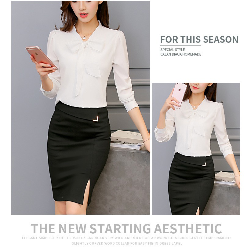 Áo sơ mi công sở nữ thiết kế trẻ trung chất liệu mát mẻ