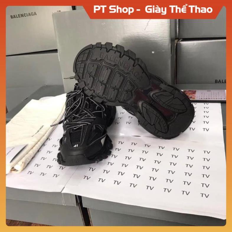 [FreeShip+ Hàng Cao Cấp] Giày Balen track 3.0 đen lé xanh, Giày thể thao nam nữ Full phụ kiện Sneaker