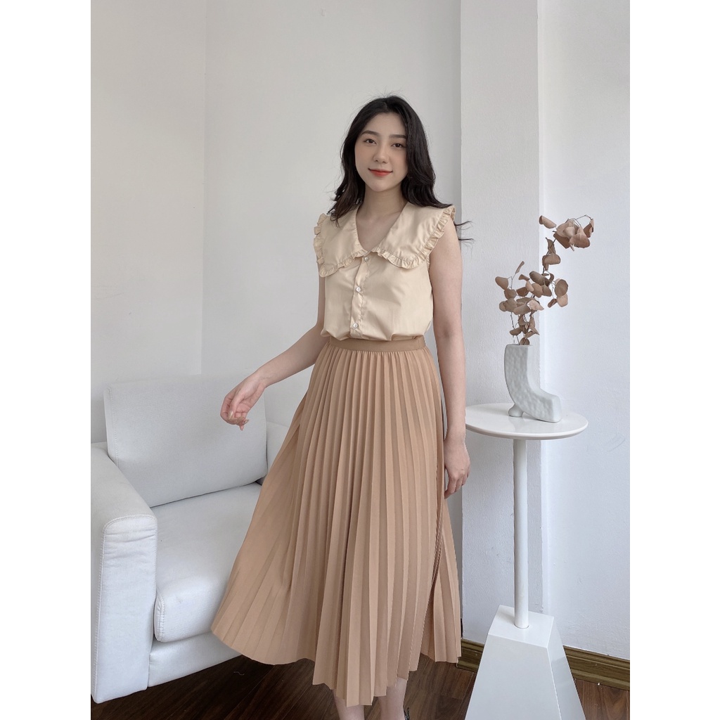 ÁO TRƠN SÁT NÁCH CỔ SEN BÈO
