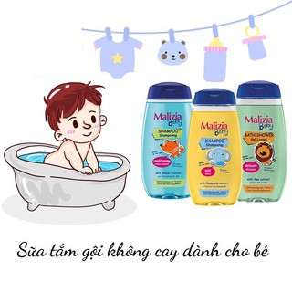 Dầu gội, sữa tắm Malizia 2 in 1 Hương Lô Hội 320ml