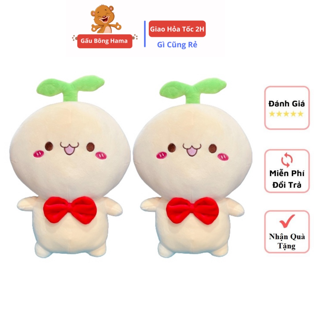 Gấu Bông Búp Bê Rau Mầm 35cm Mềm Mịn Dễ Thương Hama