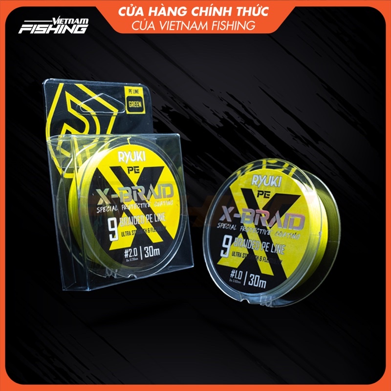 Dây Câu RYUKI PE 9X Braid - Vietnam Fishing