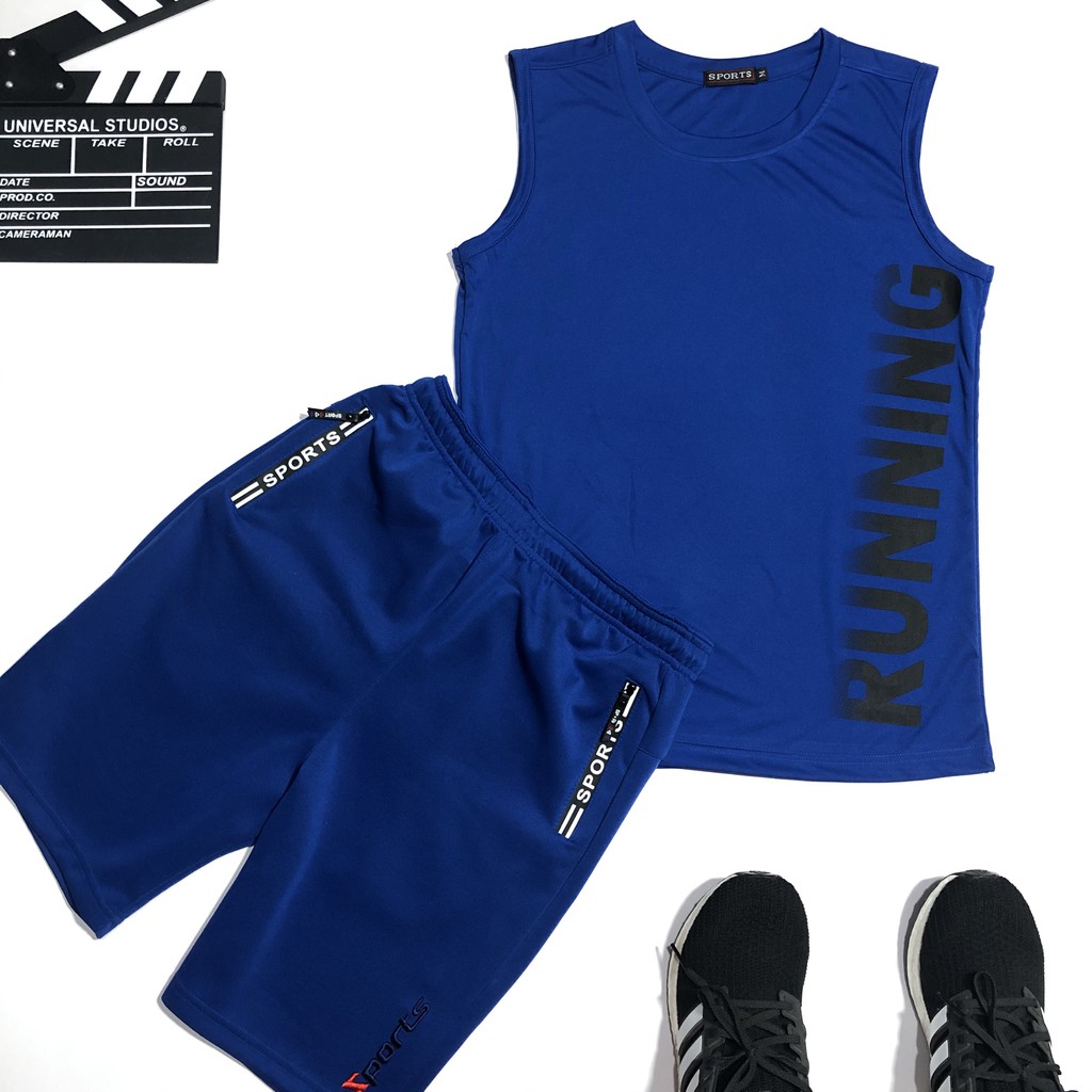 Bộ thun thể thao sát nách nam Running | BigBuy360 - bigbuy360.vn