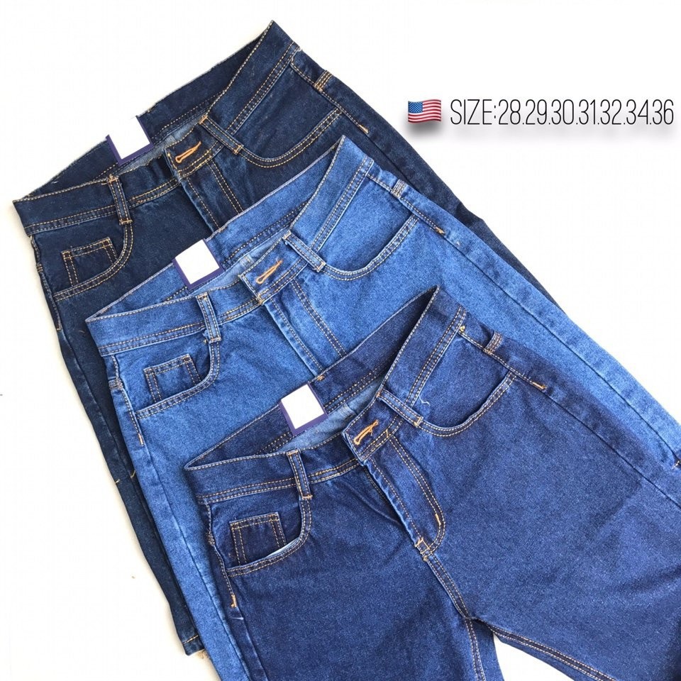 Quần short jean nam đơn giản (3 màu, ống suông) - có size Bự 28-36