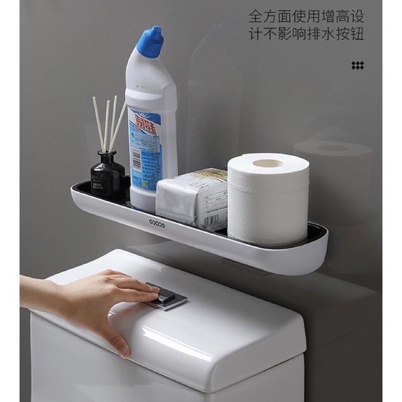 Kệ Nhà Tắm ECOCO Đa Năng Dán Tường Có Thanh Treo Inox