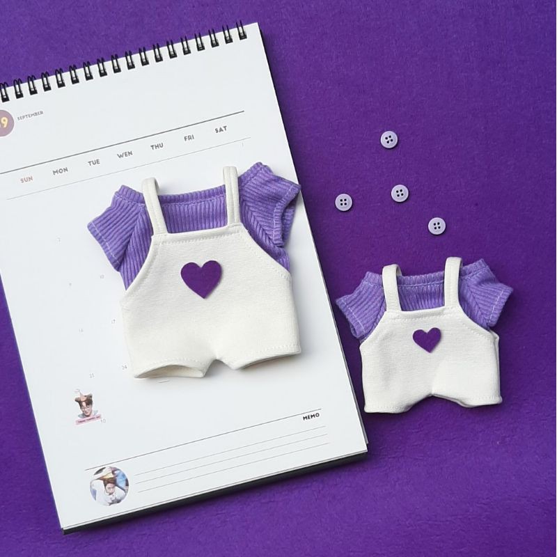 Bộ yếm áo dành cho búp bê