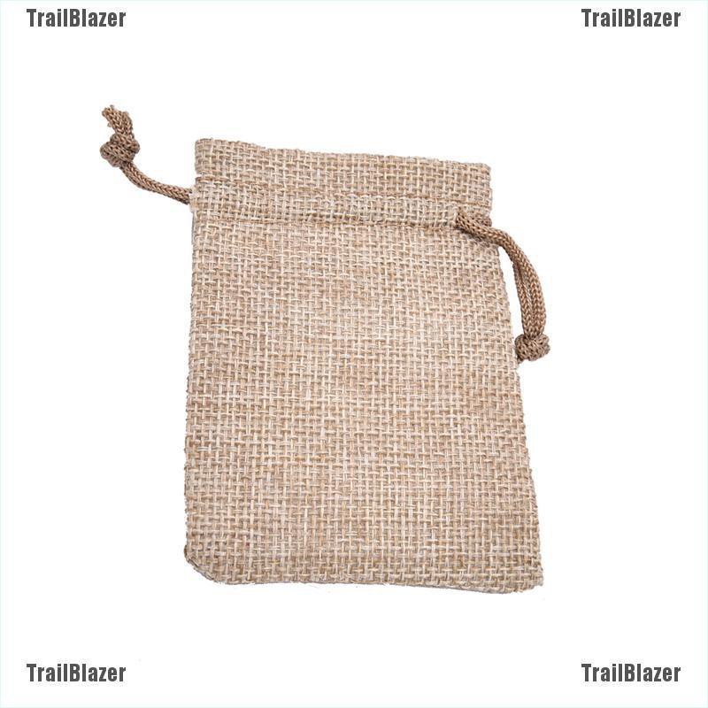 Bộ 10 Túi Vải Lanh Dây Rút