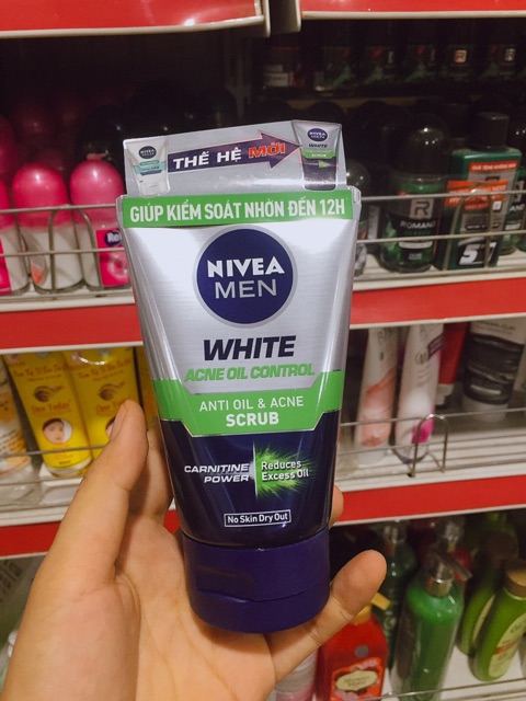 Nivea men 100g giúp giảm mụn, sạch sáng da