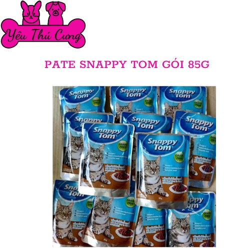 PATE GÓI SNAPPY TOM 85G-YÊU THÚ CƯNG