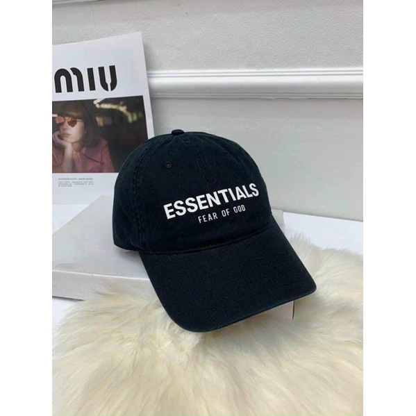 Mũ lưỡi trai essentials fear of god, nón/mũ phớt esentials