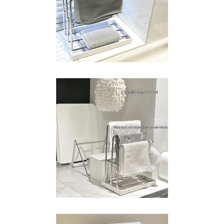 Giá Treo Khăn Gắn Bồn Rửa Chén Tiện Dụng Cho Nhà Bếp