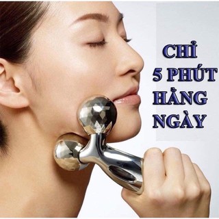 Cây lăn masage mặt 3D