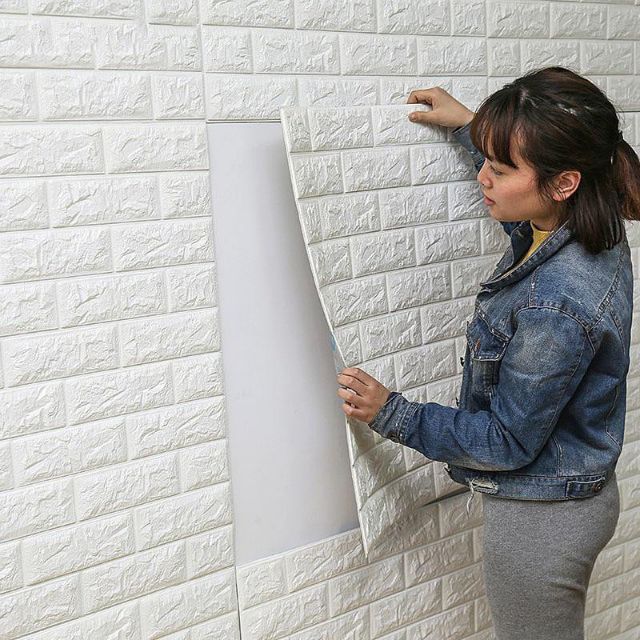 MIẾNG XỐP DÁN TƯỜNG 3D GIẢ GẠCH CÁC ÂM CÁCH NHIỆT LOẠI 1 | BigBuy360 - bigbuy360.vn