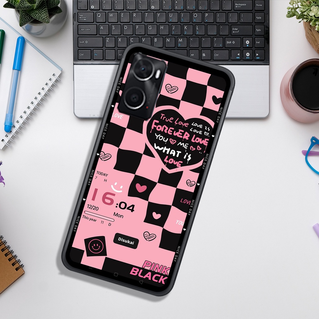 Ốp Lưng OPPO A76 4G - REALME 9 4G - REALME 9i  , In Hình &quot;Black Heart&quot; Phong Cách Đẹp.