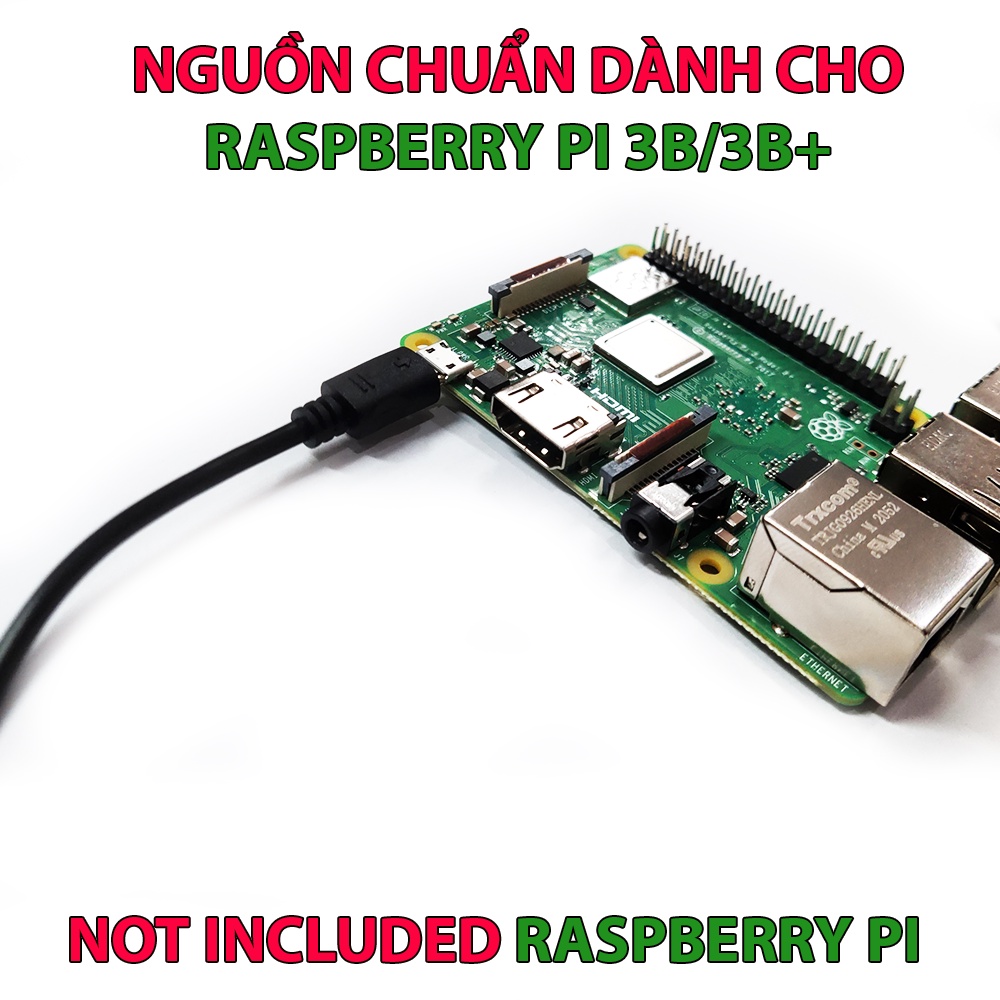 Nguồn chuẩn 5.1V, 2.5A Multicomp dành cho Raspberry Pi 3B/3B_Plus, Euro / UK Plug | WebRaoVat - webraovat.net.vn