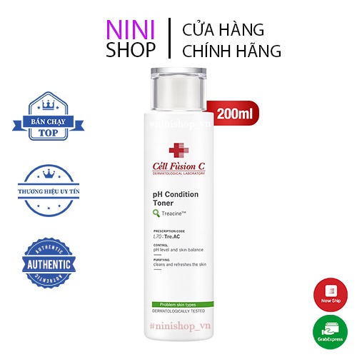 Nước hoa hồng cân bằng da Cellfusion C Tre.AC pH Condition Toner 200ml - NiNiShop