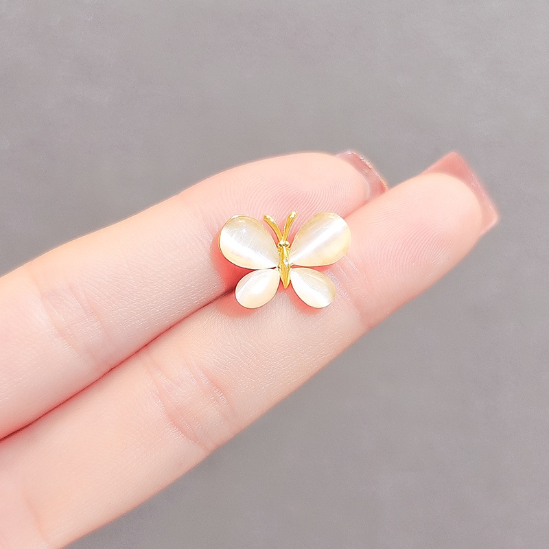 [Jiudolan] Trâm Cài Áo Hình Bướm Đính Đá Opal Cao Cấp Thời Trang Cho Nữ