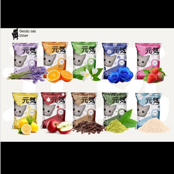 CÁT VỆ SINH CHÓ MÈO Genki 5 LÍT