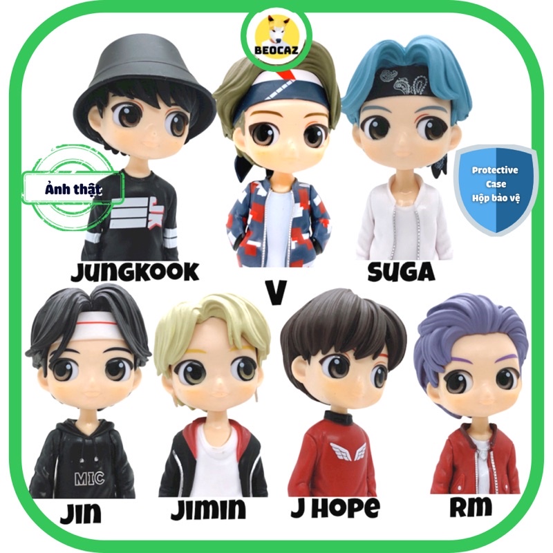 [Hỏa Tốc][Full Box] [Tặng Hộp Bảo Vệ] Mô hình chibi RM Rap Monster nhóm BTS Bangtan Boys 15 cm dễ thương quà tặng