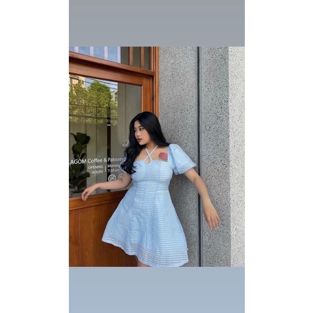 ĐẦM VOAN CỔ VUÔNG ROSE BIGSIZE