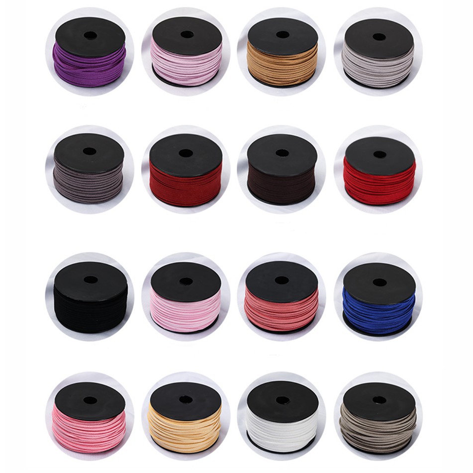 Cuộn Dây Da Lộn Dài 5 Yard Dày 3mm Dùng Làm Đồ Thủ Công