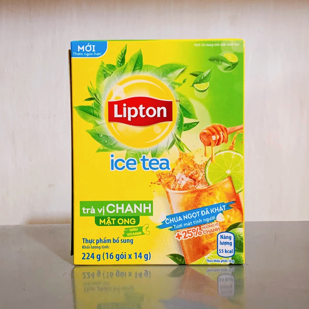 Trà Lipton Hoà Tan Đào/ Chanh Mật Ong Hộp 224g