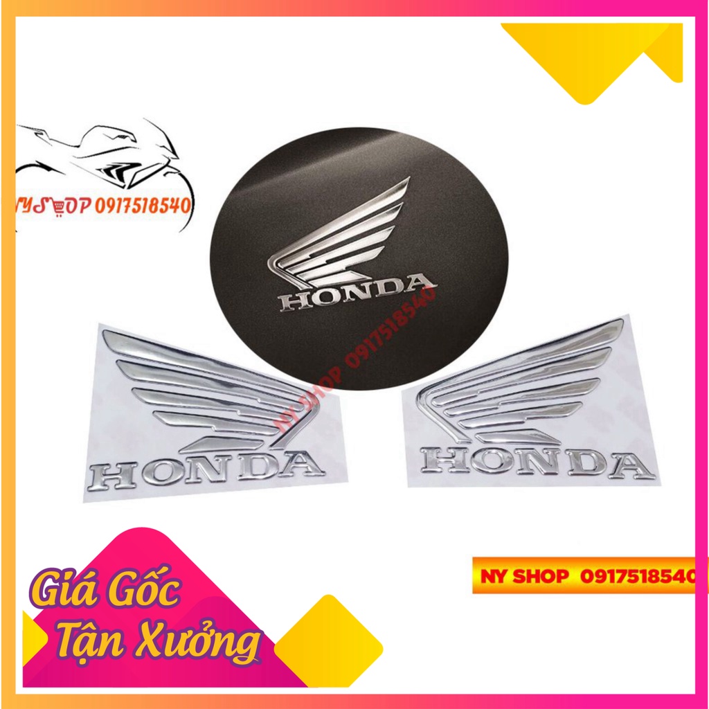 TEM LOGO HONDA CÁNH CHIM HUYỀN THOẠI ĐÂY AE (Ảnh Sp thật)