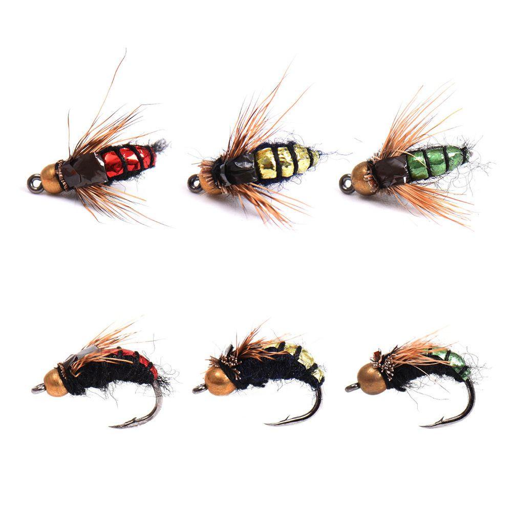 MYRONGVN Set 2 Mồi Câu Cá Giả Hình Côn Trùng Tiện Lợi