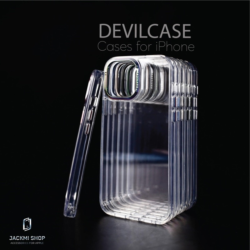 Ốp Devilcase phiên bản tiêu chuẩn trong suốt chống sốc bảo vệ camera cho ip 13 13 pro 13 pro max 12 12 pro 12 pro max