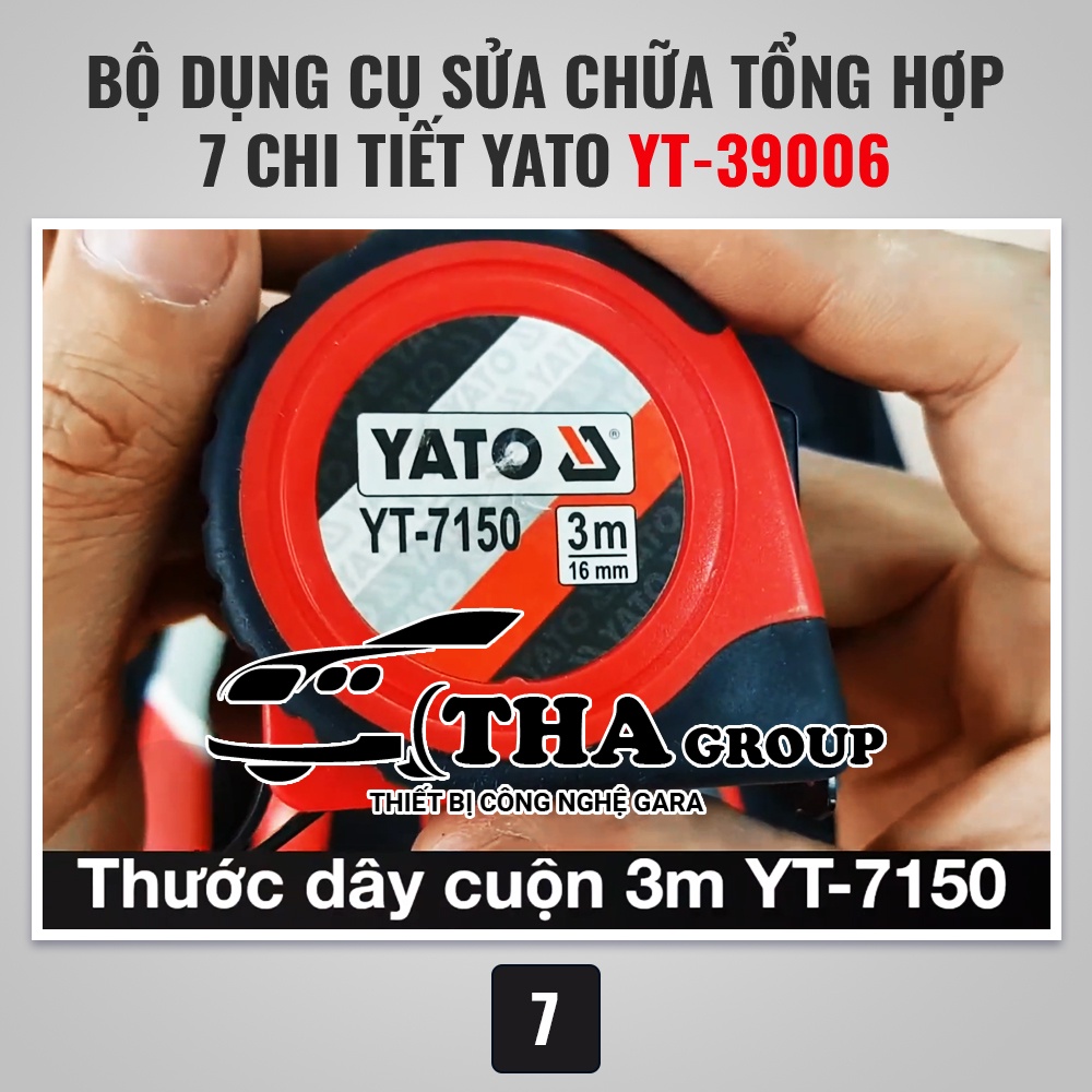 Bộ dụng cụ sửa chữa tổng hợp 7 chi tiết Yato YT-39006