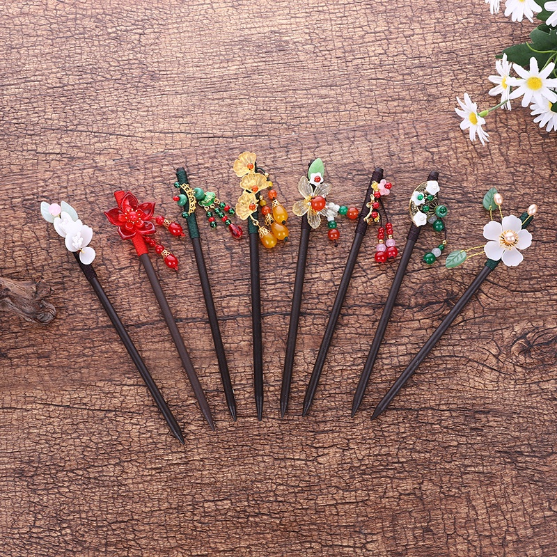 Trâm cài tóc gỗ handmade phong cách cổ điển cho nữ