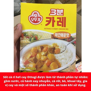 Sốt cà ri hơi cay ottogi 200gr