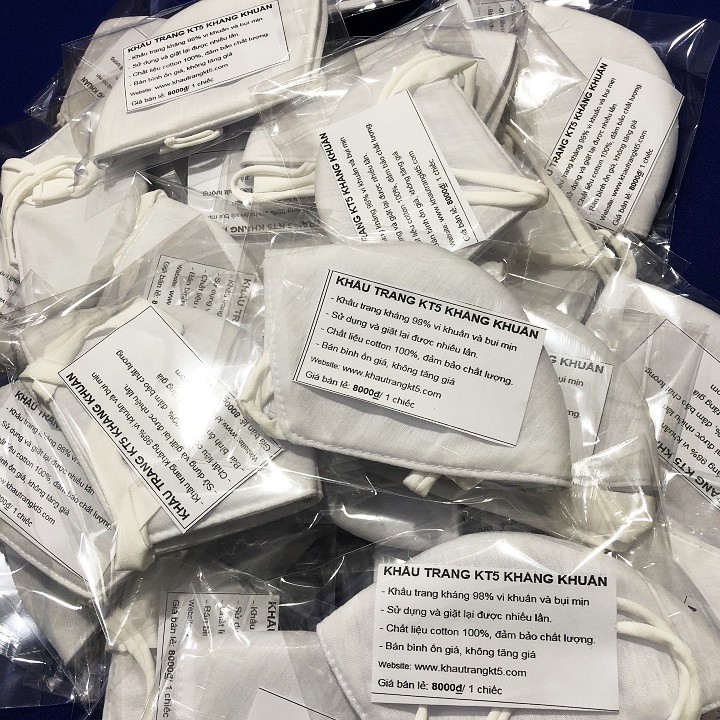 Khẩu Trang Kháng Khuẩn, Bụi Mịn KT5 - Hàng có sẵn