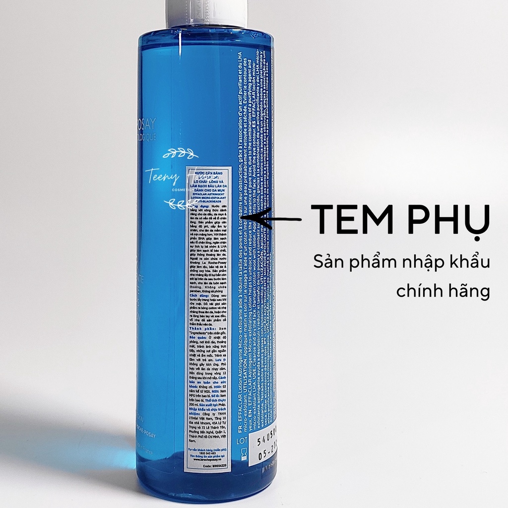 Toner La.roche.Posay Effaclar cho da dầu mụn