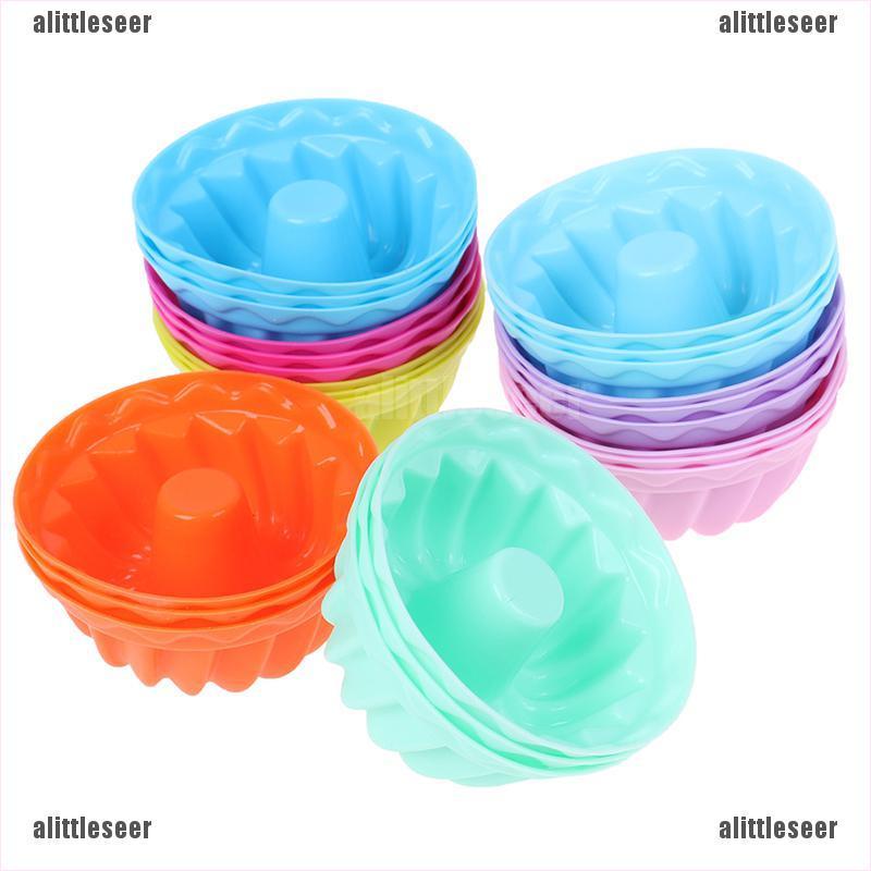 Set 12 Khuôn Silicon Làm Bánh Cupcake