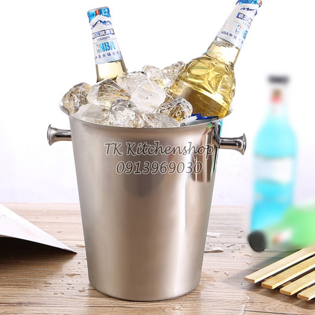 Mua Xô ngâm rượu vang inox / Xô inox 304 ướp lạnh rượu vang (loe miệng ...