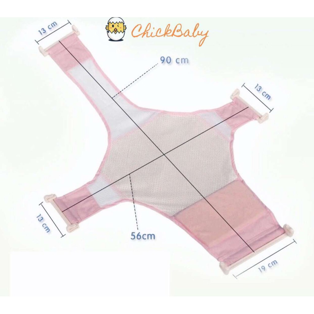 Lưới tắm cho bé, võng tắm gấp gọn cho trẻ sơ sinh thay đổi kích thước ChickBabyShop