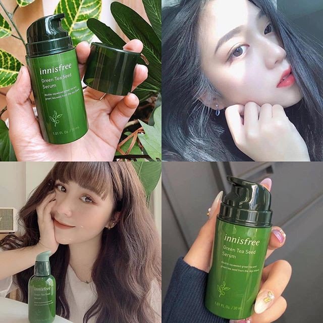 Tinh Chất Giảm Mụn và Chống Lão Hóa Từ Hạt Trà Xanh Innisfree The Green Tea Seed Serum 30ml (Hàn Quốc)