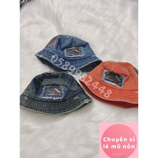 NÓN BUCKET TAI BÈO CỤP MẠC SẮT JEANS