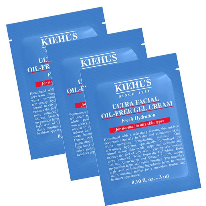 Gói kem dưỡng ẩm cho da dầu Kiehl's Ultra Facial Oil-free Gel Cream 3ml